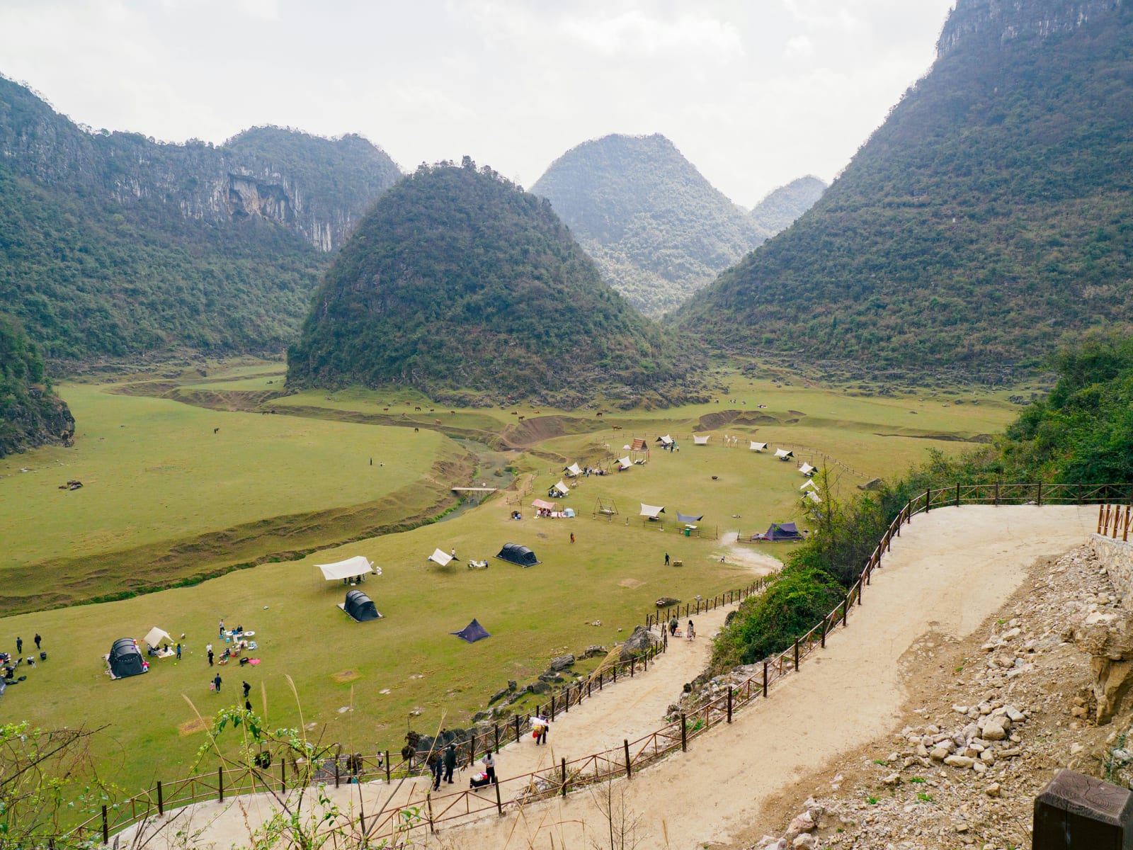 Karst mountain peaks and valleys in Guizhou